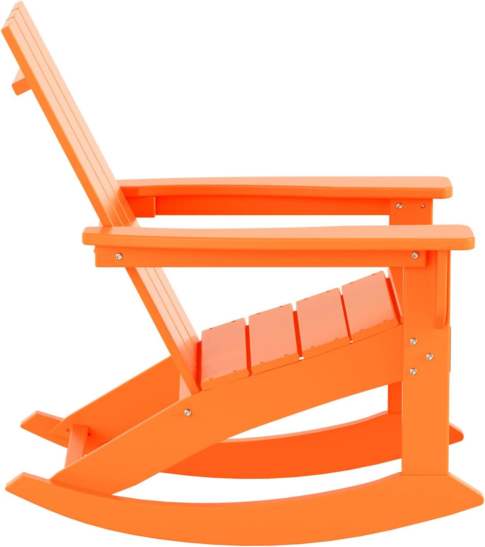 WestinTrends Ashore Patio Rocking Chairs Set of 2, All Weather Poly Lumber Pl...