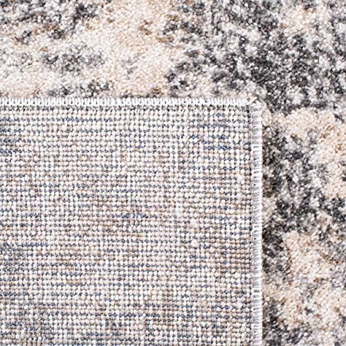 SAFAVIEH Aston Collection X-Large Area Rug - 12' x 18', Light Grey &a...