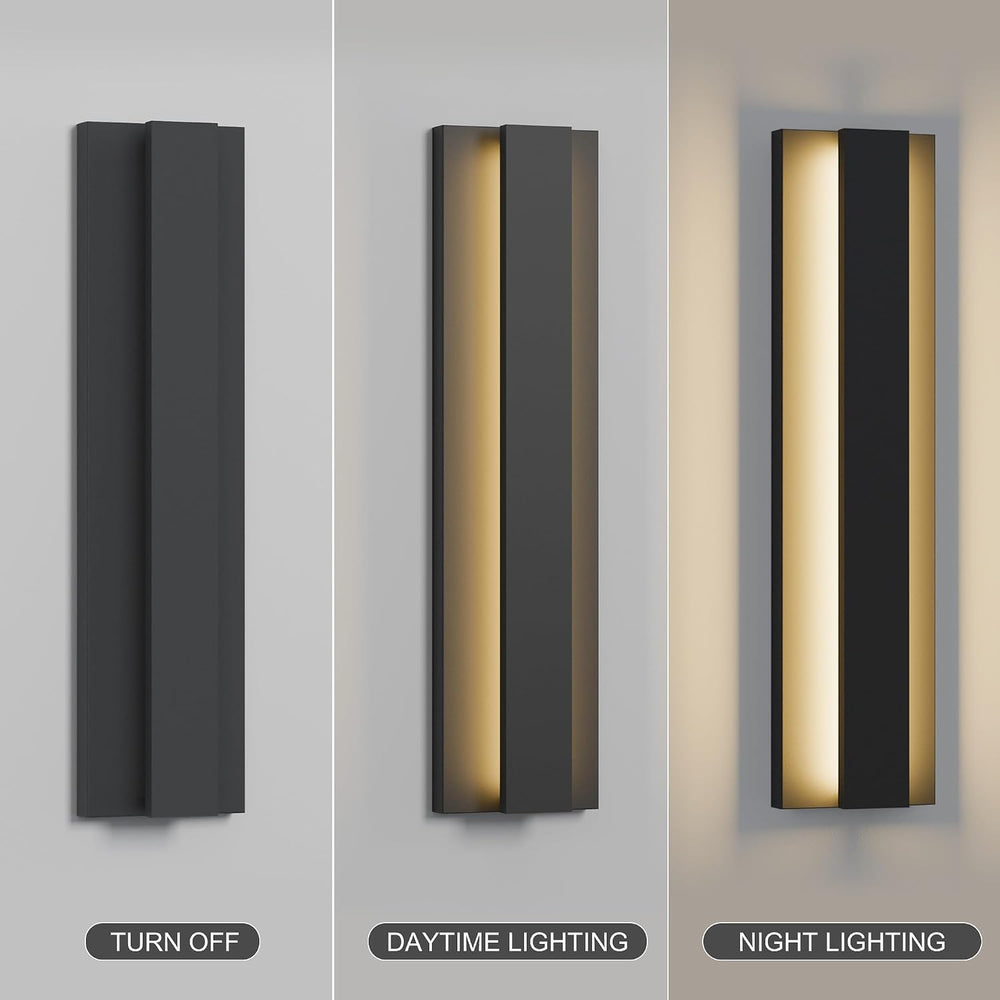 LamQee 18.5 Inch Modern Outdoor Wall Lights Exterior Lighting Fixtures, 3000K...