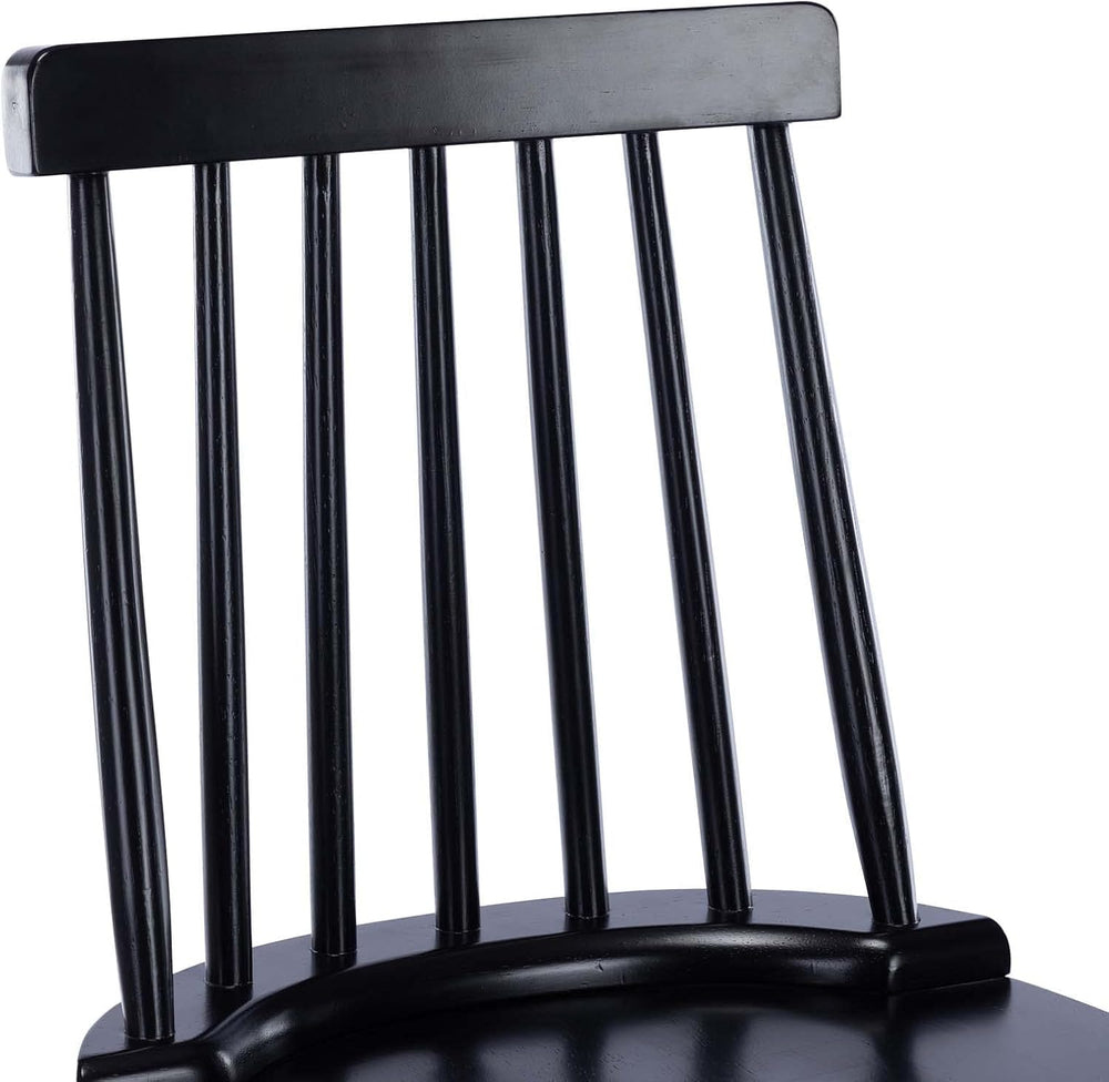 DUHOME Wood Bar Stools Set of 2, Farmhouse Counter Stools 24’’ Barstool with ...