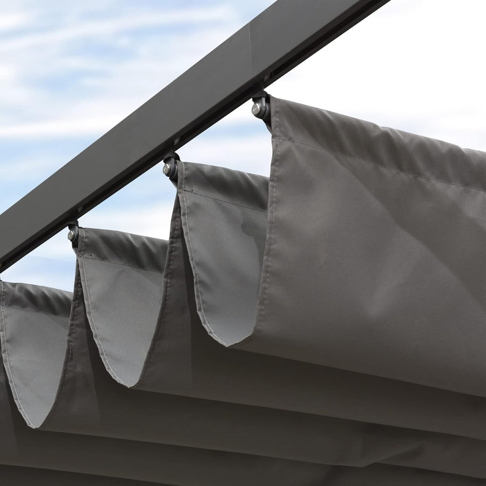 PURPLE LEAF Pergola Shade Cover 10'x12' Replacement Canopy Only, Gray