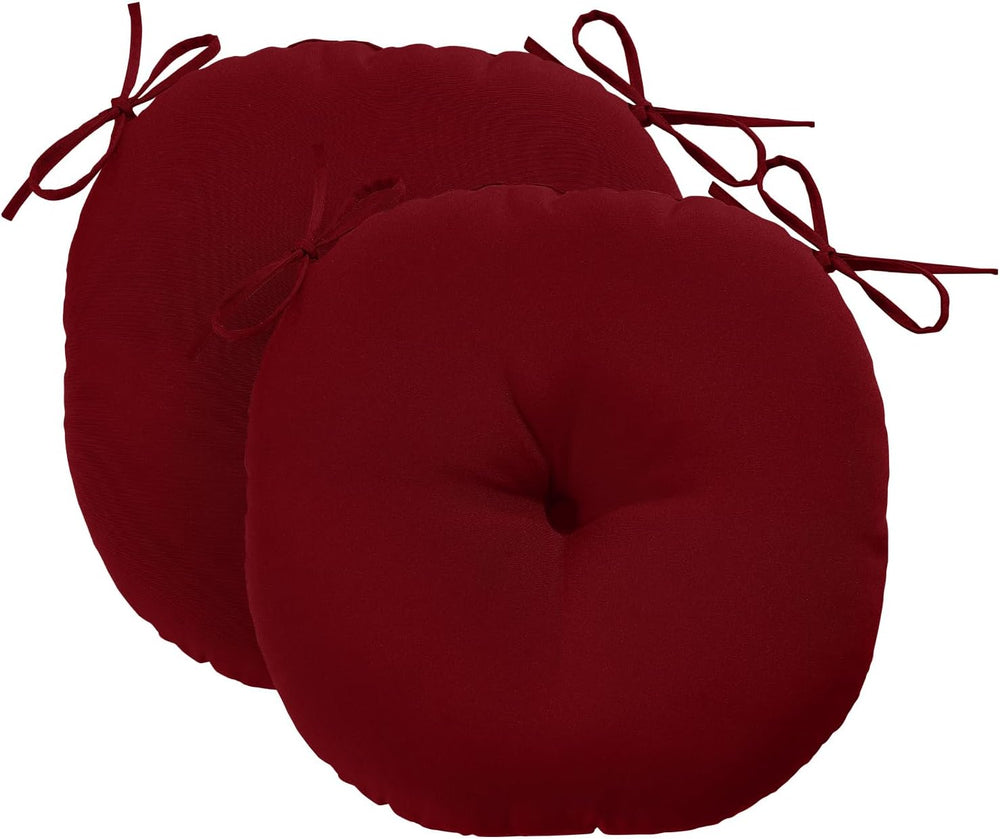 downluxe Bistro Chair Cushions for Patio Furniture, Water-Resistant Round Out...