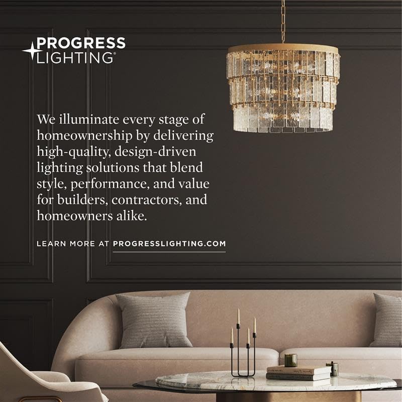 Progress Lighting Cylinder Outdoor Pendant Light, Black