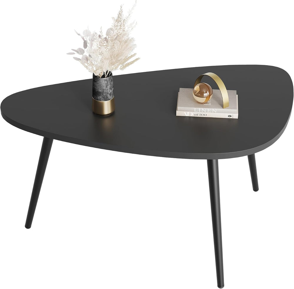WLIVE Oval Coffee Tables, Modern Coffee Table for Living Room, Coffe Table fo...