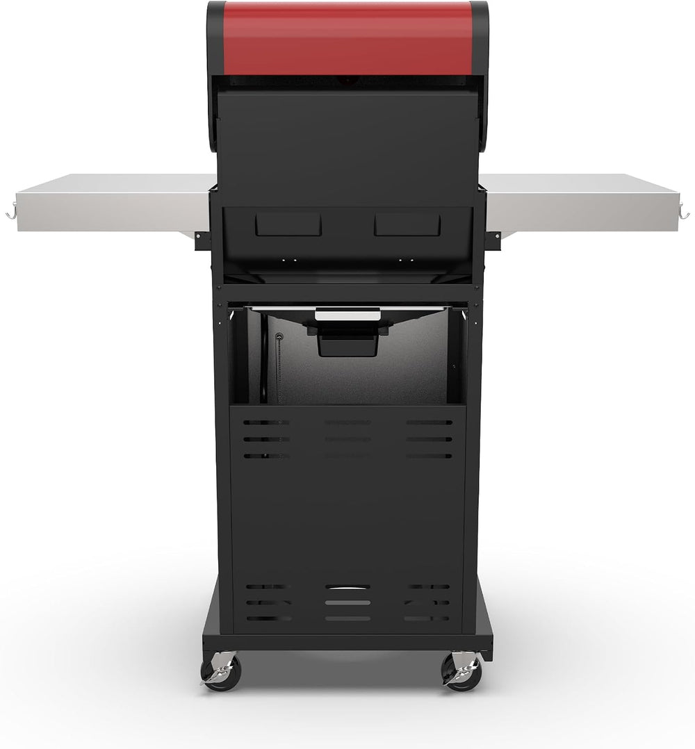 Permasteel 2-Burner Propane Gas Grill, BBQ Grill with Foldable Side Tables &a...