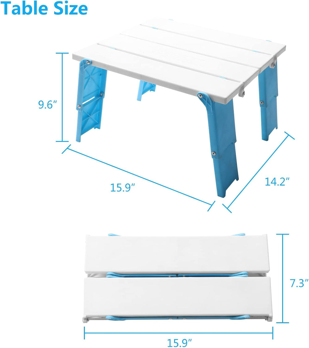 Modern-Depo 15.9"x14.2"x9.6" Large Portable Folding Beach Tabl...