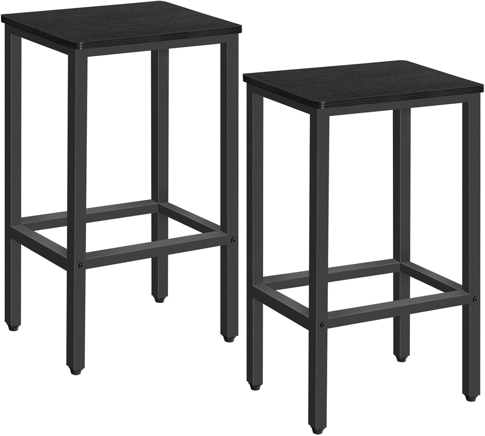 MAHANCRIS Bar Stools, Set of 2 Bar Chairs with Footrest, 2-Piece Dining Stool...
