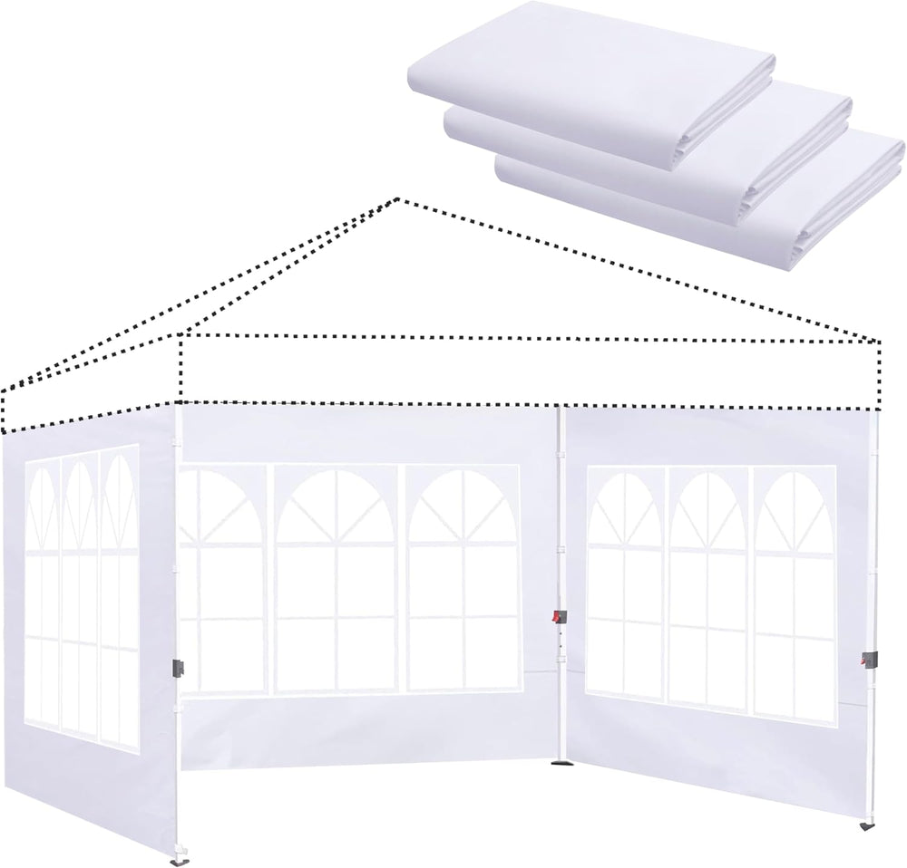 Church Window Canopy Sidewalls for 8x8 Pop Up Canopy