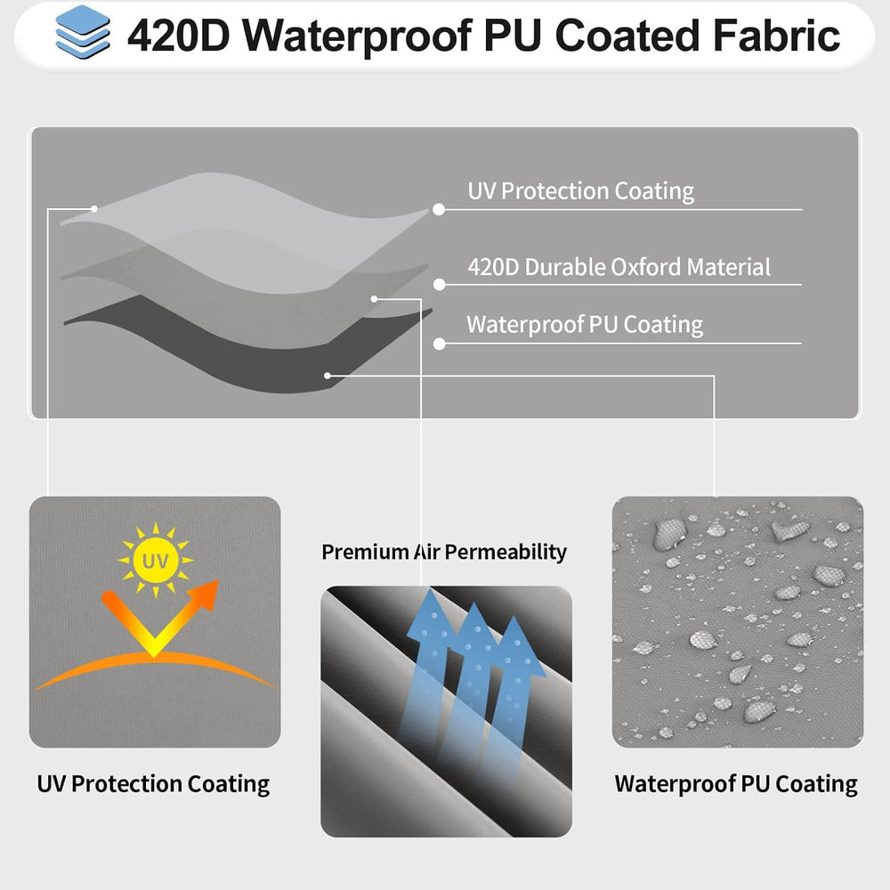 OutdoorLines Waterproof Curved Outdoor Sectional Cover