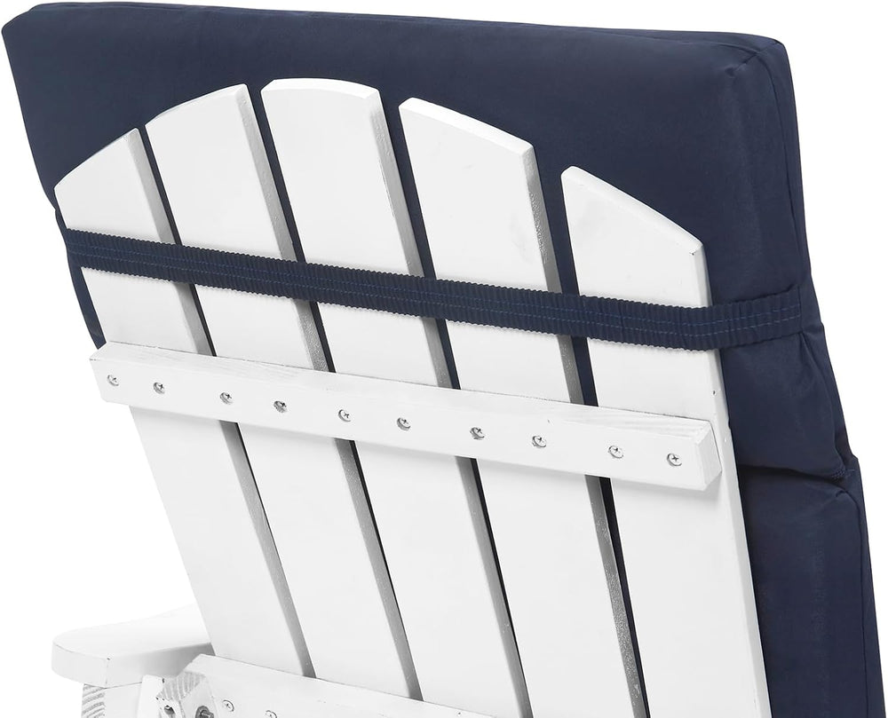 Adirondack Chair High Density Foam Cushions,High Back Outdoor Rocking Chair C...