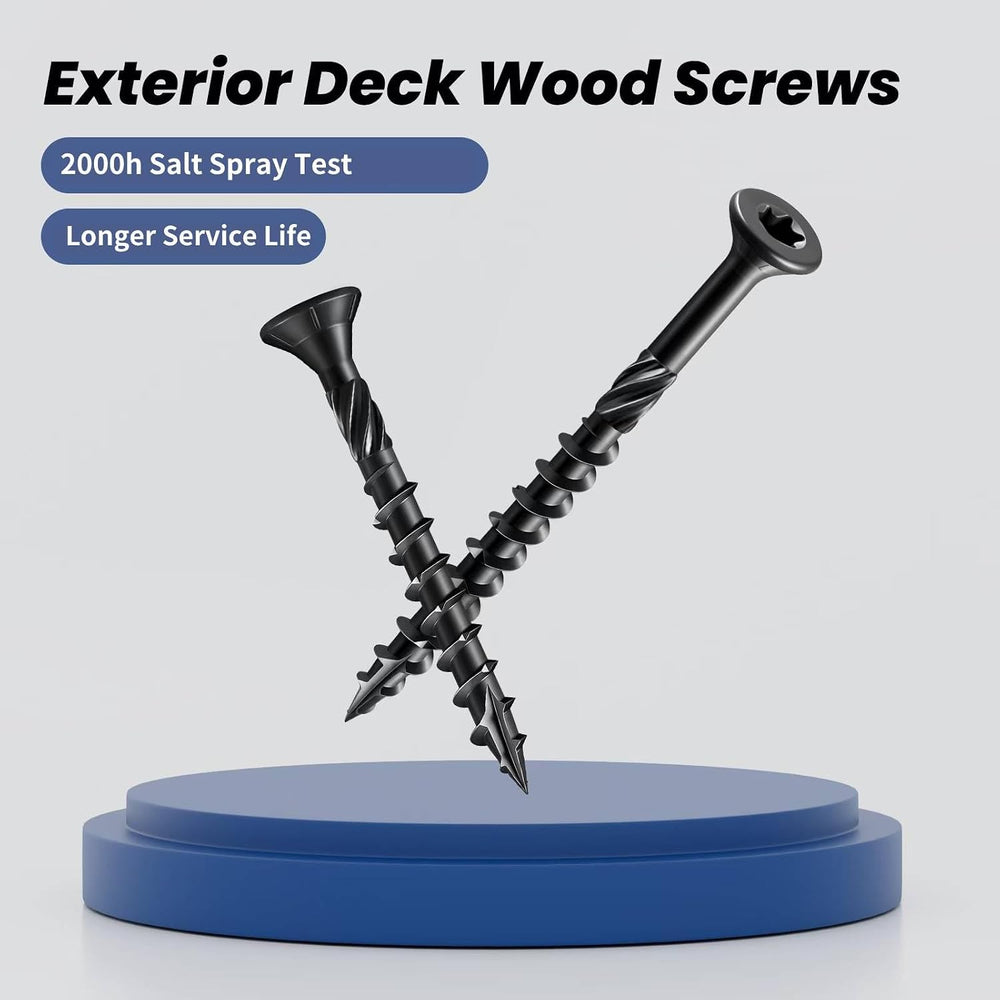 #14 Deck Screws 3 Inch Exterior Decking Wood Screws Heavy-Duty Outdoor Torx D...