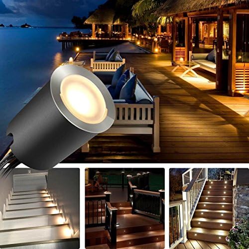 SMY Lighting Recessed LED Deck Light Kits with Protecting Shell φ32mm, Outdoo...