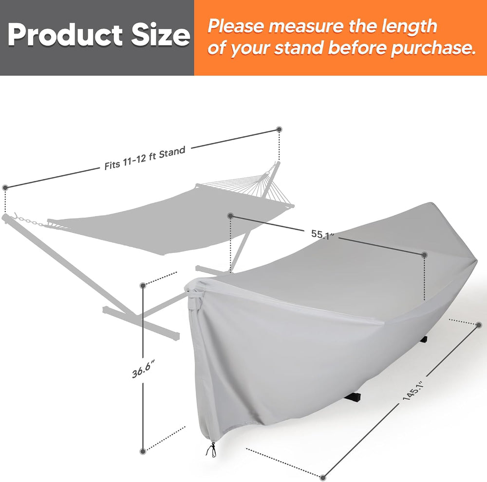 SUNCREAT Hammock Cover, Water-Resistant Polyester Hammock Stand Cover for 11-...
