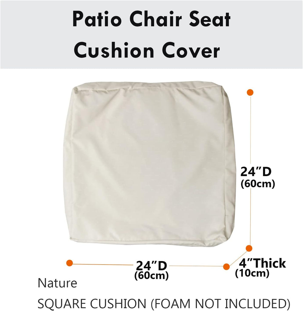 Patio Seat Cushion Covers,Washable Slip Covers Replacement,Waterproof Outdoor...