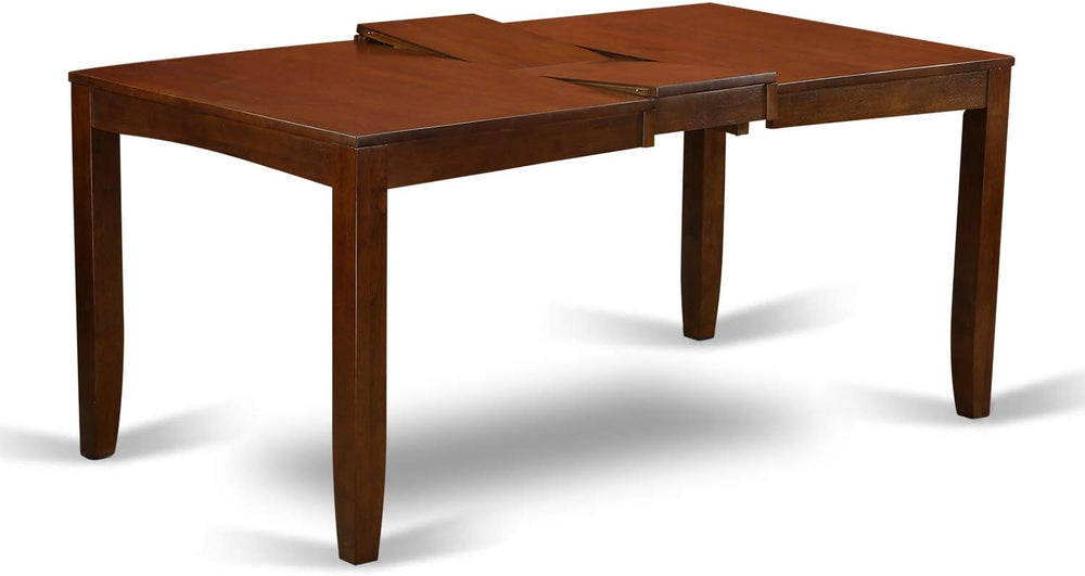 East West Furniture LYVA6-ESP-W 6 Piece Kitchen Table Set Contains a Rectangl...