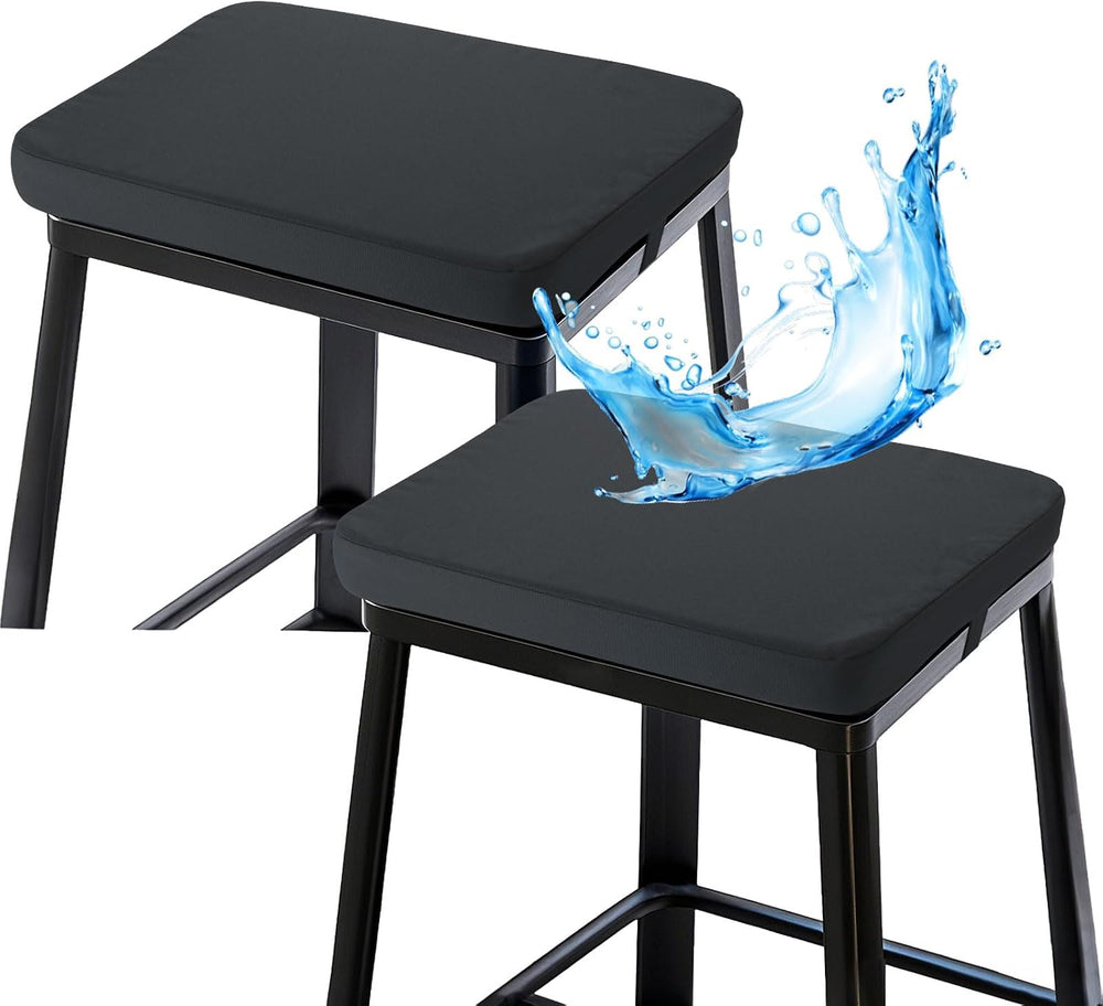 Rectangle Bar Stool Cushions 16x12 inch, Non-Slip Dining Chair Cushion with S...