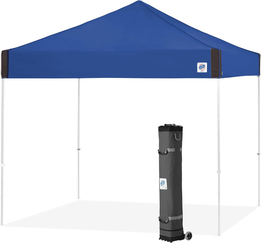 E-Z UP Pyramid Instant Shelter Canopy Pop Up Tent, 10' x 10' with Wid...