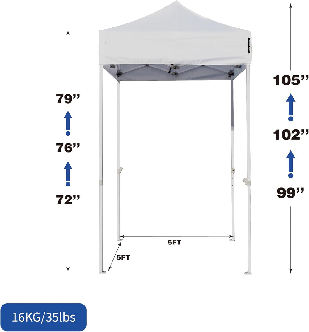 AMERICAN PHOENIX Canopy Tent 5x5 Pop Up Portable Tent Commercial Outdoor Inst...