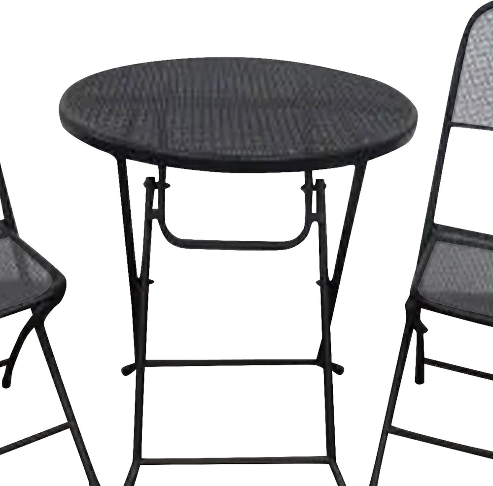 Four Seasons Courtyard Padova 3 Piece Bistro Outdoor Backyard Dining Set with...
