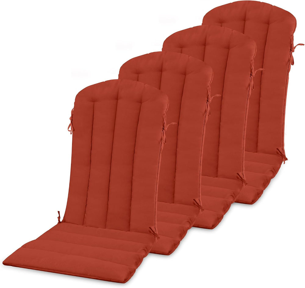YEFU Adirondack Chair Cushion, 19.7x18.9 Cushions Set of 4, Burnt Orange
