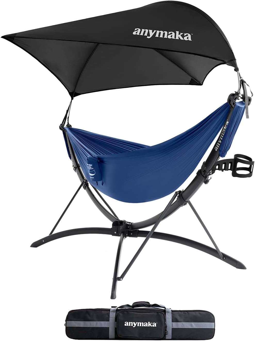 anymaka Set Up in 3 Seconds Adjustable Portable Aluminum Alloy Hammock Stand ...