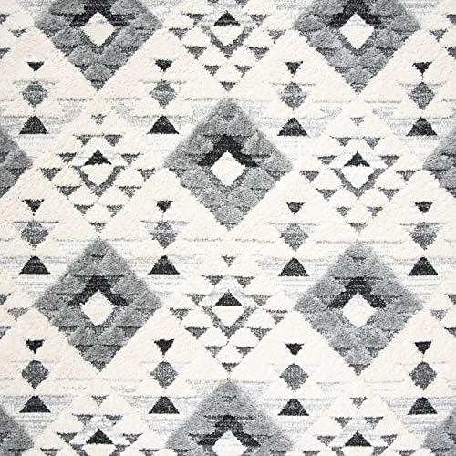 SAFAVIEH Area Rug 9x12 - Moroccan Tassel Shag Collection - Large - Ivory &...