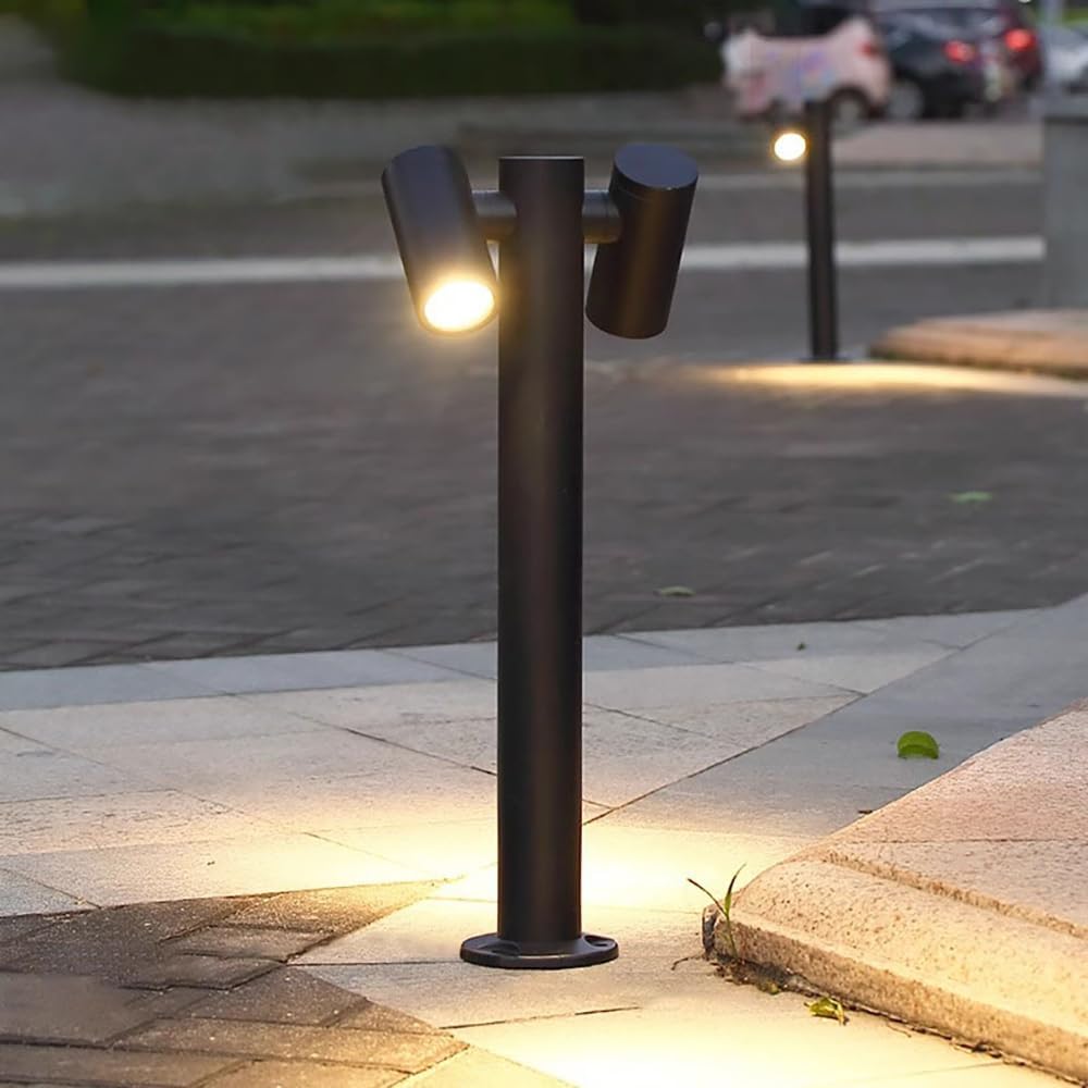 Modern Pathway Lights Adjustable Angle Spotlight Post Lights Outdoor Path Lig...