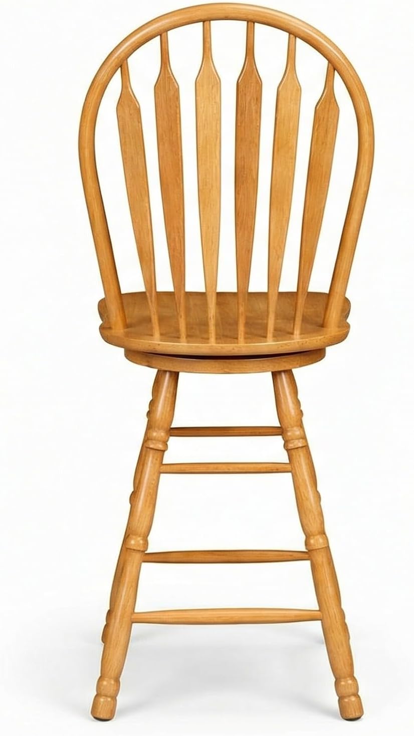 Sunset Trading Selections 24" Counter Height Swivel Barstool | Farmhouse...