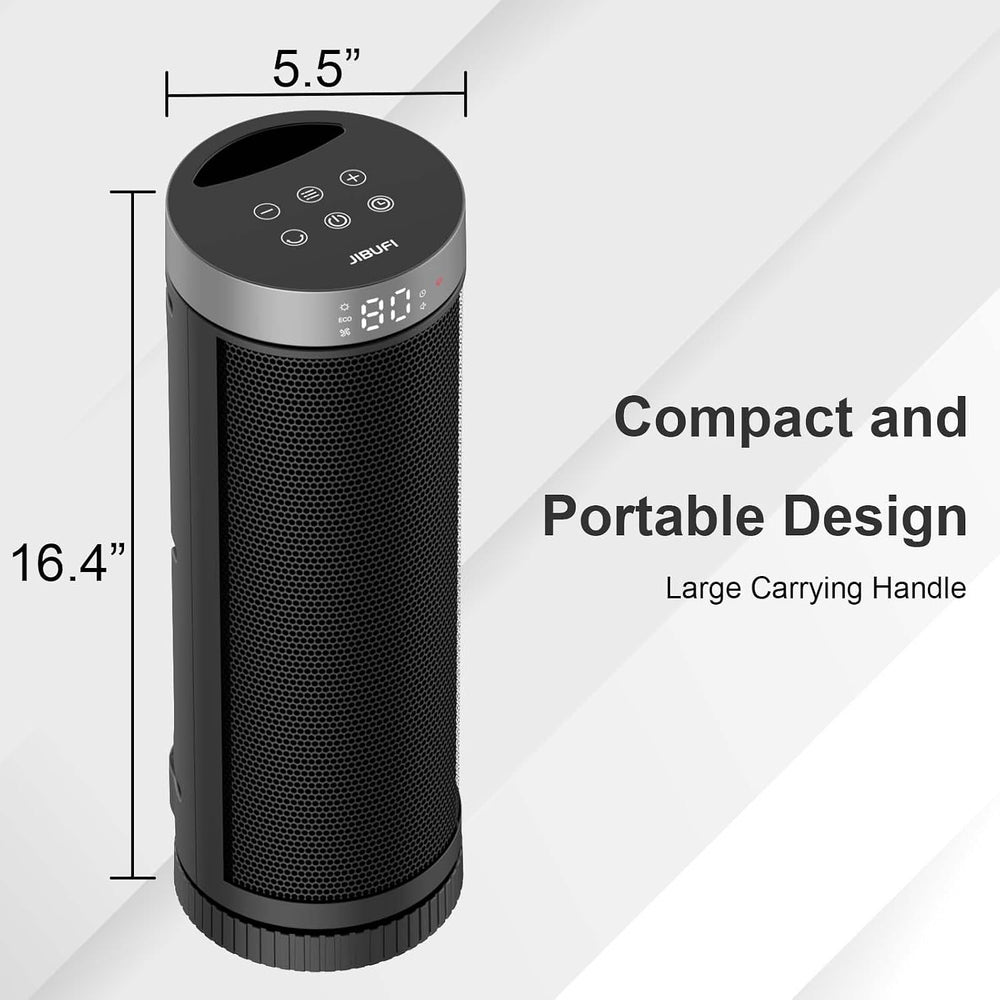 JIBUFI 17 Inches Space Heaters for Indoor Use, 1500W Electric Heaters