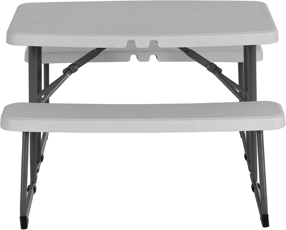 Peakform 37.8 Inch Rectangular Folding Picnic Table, Multipurpose Indoor Outd...