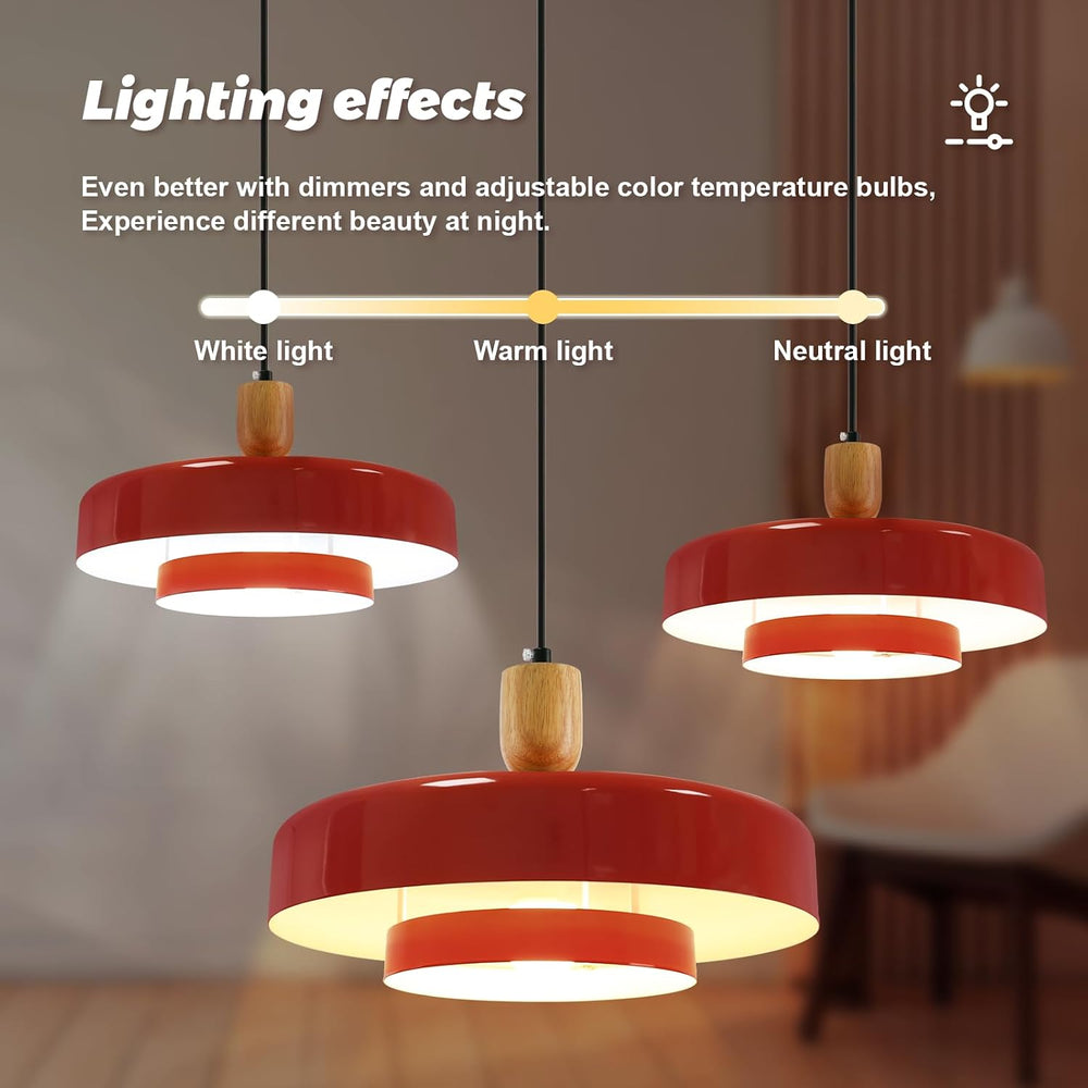 Mid-Century Pendant Light Kitchen Island Chandelier Light Fixture Vintage Sma...