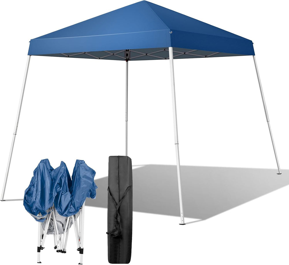 VINGLI 8x8 ft Pop Up Canopy Tent, Outdoor Foldable Portable Canopy for Campin...