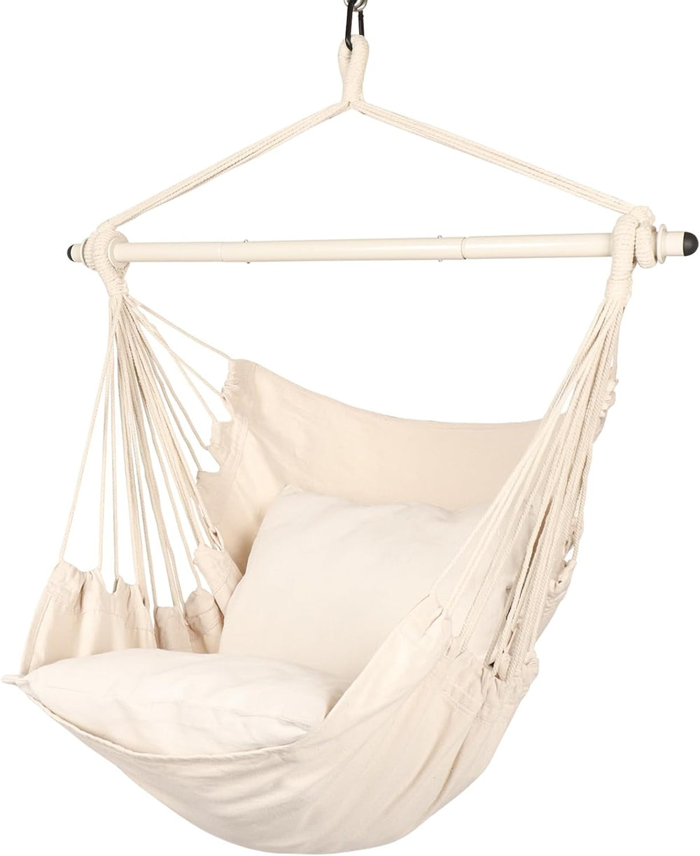 Highwild Hammock Chair Hanging Rope Swing - Max 500 Lbs - 2 Cushions Included...