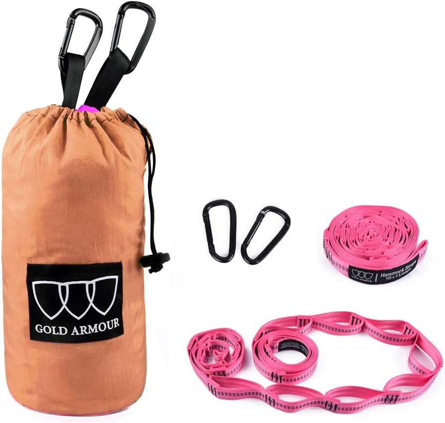 Gold Armour Camping Hammock - XL Double Hammock Portable Hammock Camping Acce...