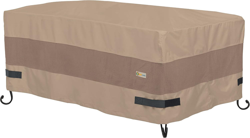 DUCKCOVERS Elegant Waterproof 54 Inch Rectangle Fire Pit Cover, Outdoor Firep...