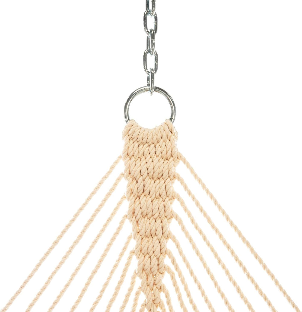 Original Pawleys Island Deluxe Oatmeal DuraCord Rope Hammock – 13 ft. x 60 in...