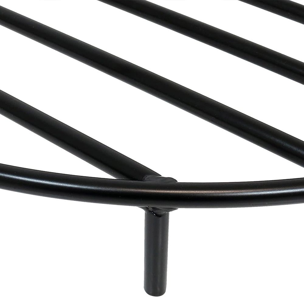 Sunnydaze Elevated Fire Pit Grate for Wood, Metal, 24” Dia, Round, Black