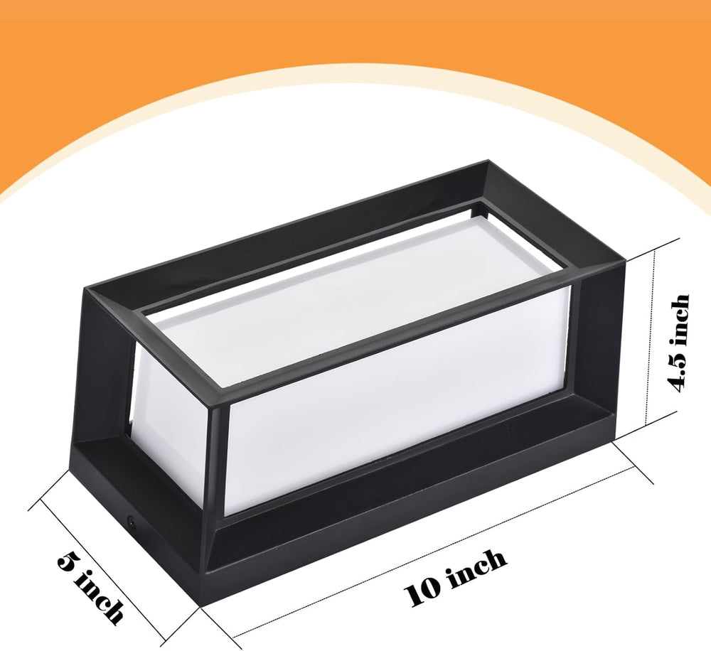 iYogaled 3CCT Outdoor Wall Lights, 12W IP65 Aluminum Porch Lights Outdoor