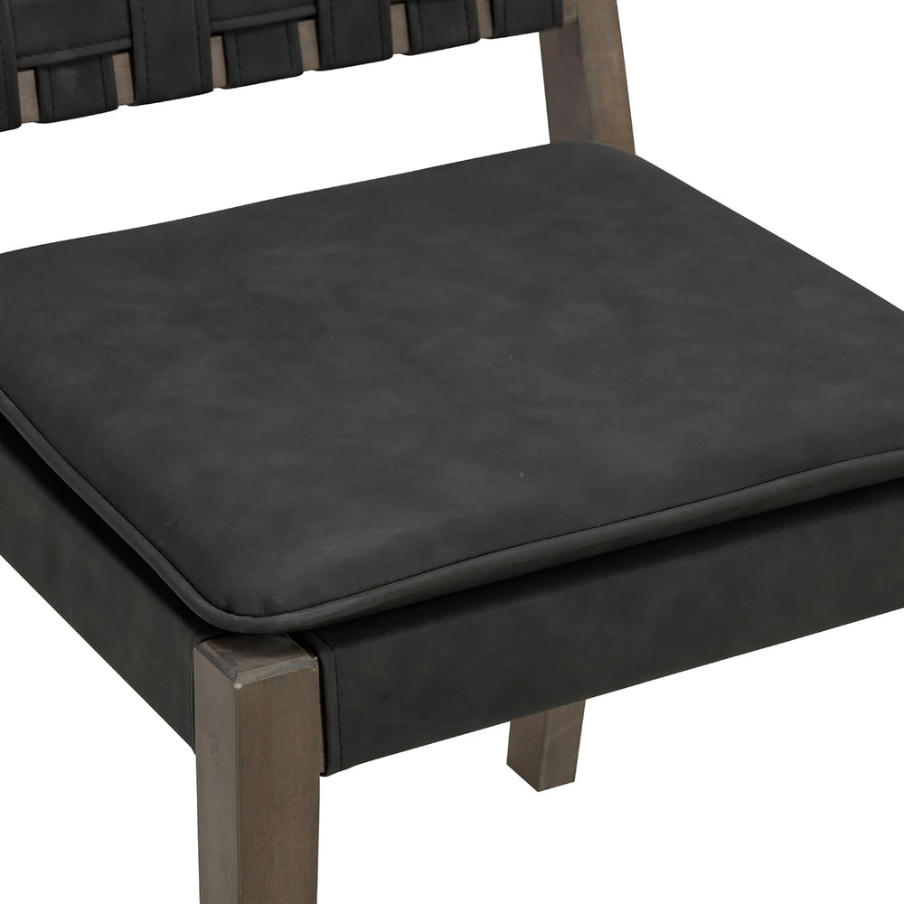 Nathan James Cohen 19 in. Wood Dining Chair, Mid-Century Modern Upholstered S...