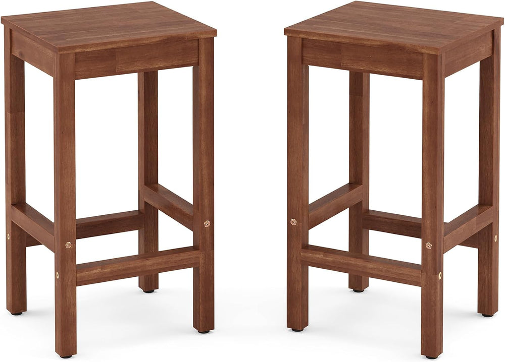 Cozyman 26 Inch Bar Stools Set of 2, Counter Height Bar Stool with Footrest, ...