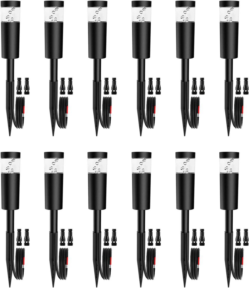 5W Low Voltage Landscape Pathway Lights with Connectors 12V Outdoor Landscape...