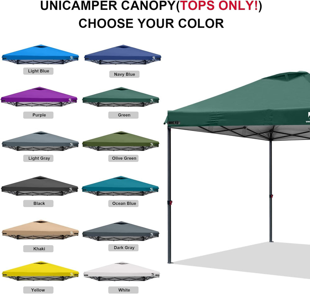 10x10 Pop Up Canopy Replacement Top Cover with Air Vent(Frame NOT INCUDE)