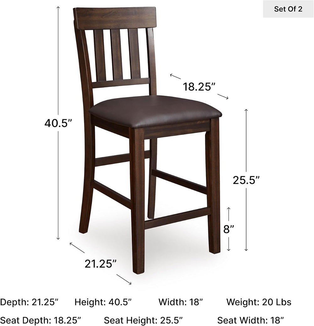Signature Design by Ashley Haddigan Counter Height Bar Stool, Set of 2