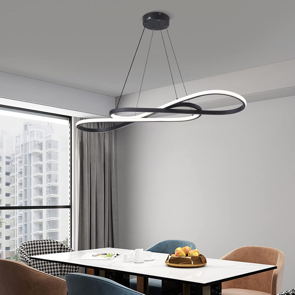 Modern LED dimmable Chandelier 45W Color Temperature 3000K-4000K-5000K Creati...