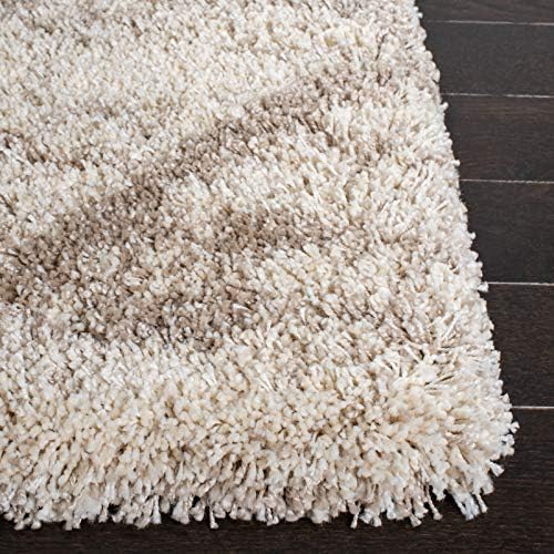 SAFAVIEH Hudson Shag Rug 10x14, Plush X-Large Multi Ivory & Beige SGH281H