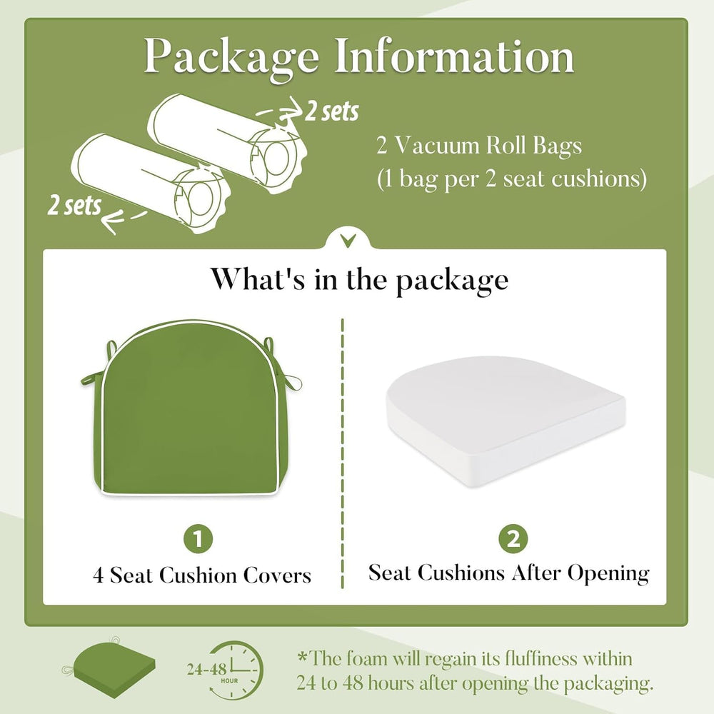 Basic Beyond Outdoor Cushions for Patio Furniture: Waterproof & UV Resist...