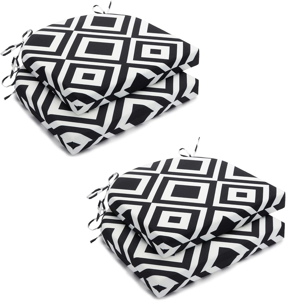 HARBOREST Outdoor Chair Cushions Set of 4, Water Resistant Patio Chair Cushio...