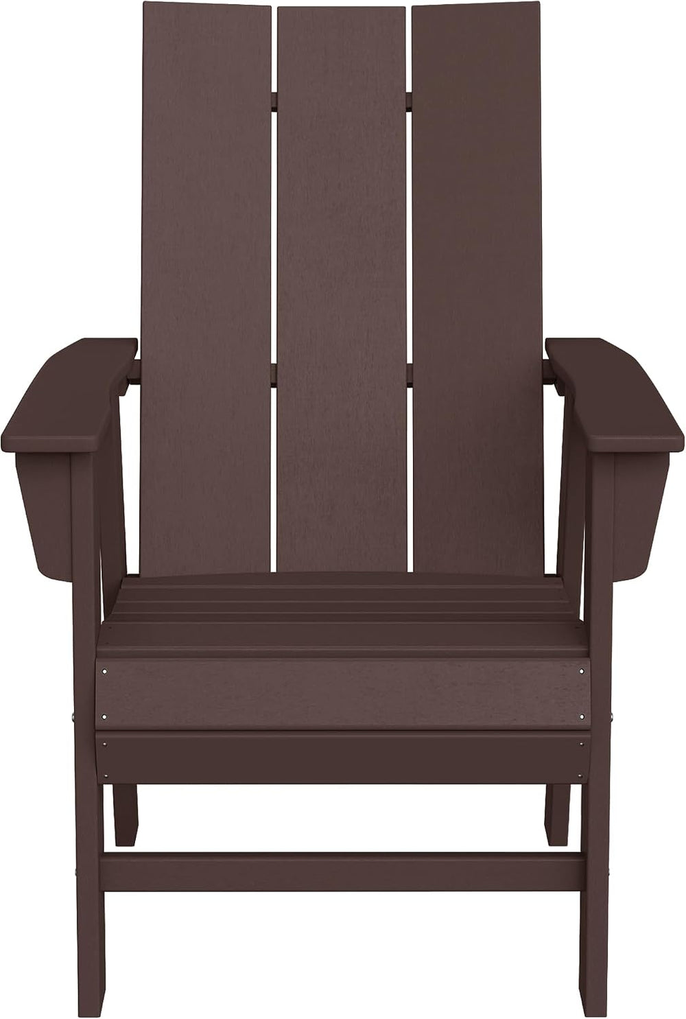 WestinTrends Ashore Outdoor Patio HDPE Plastic Modern Adirondack Dining Chair...