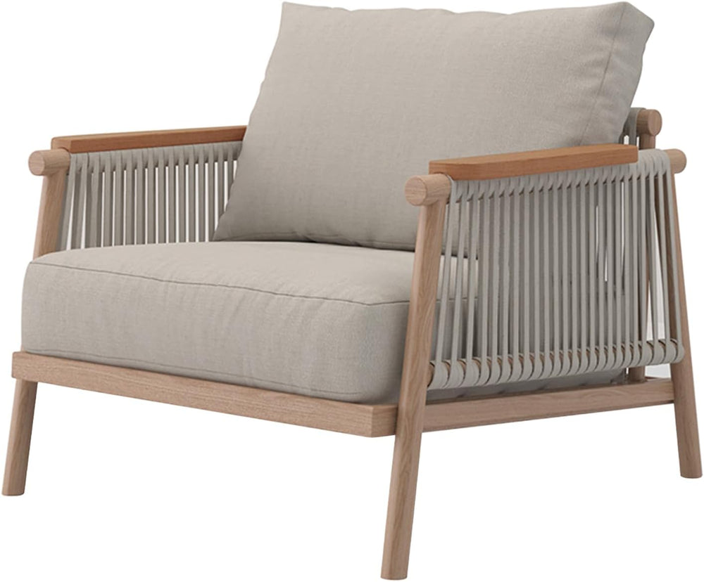 Acanva Moss Aluminum Outdoor Patio Furniture, Armchair