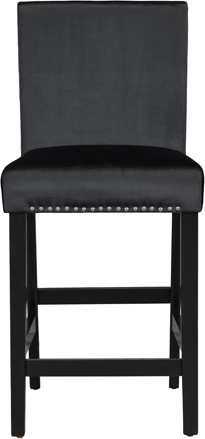 RuiSiSi 5-Piece Counter Height Dining Table Set for 4, Black
